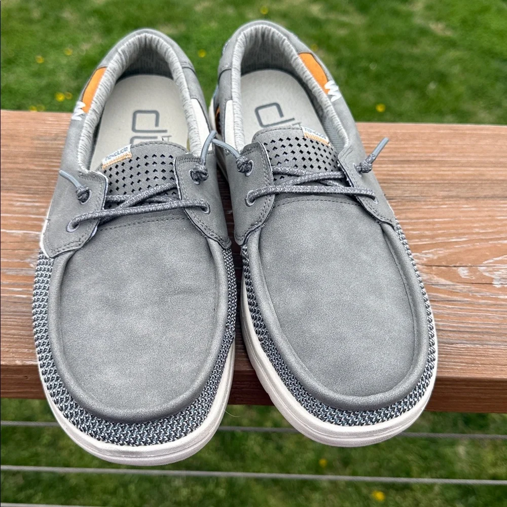 Hey Dude Welsh Grip Slip On Loafers Steel Grey Size 9